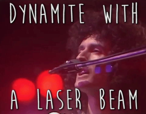 dynamite with a laser beam